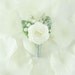 Origami Rose Boutonniere - Ice Crystal Style, Groom boutonniere, Groomsmen boutonniere, Winter Wonderland Wedding, Crystal boutonniere