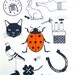 Art Screen Print Lucky Things Limited Edition Typography Orange Red Good Luck