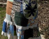 Set Free Amazing Random Patchwork Hippie Patchwork Boho  Skirt XS S