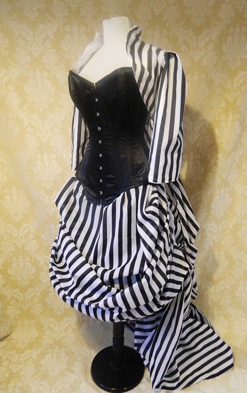 Sleepy Hollow Full Outfit-Bustle Jacket, Bustle Trained Skirt and Steel Boned Belladonna Corset