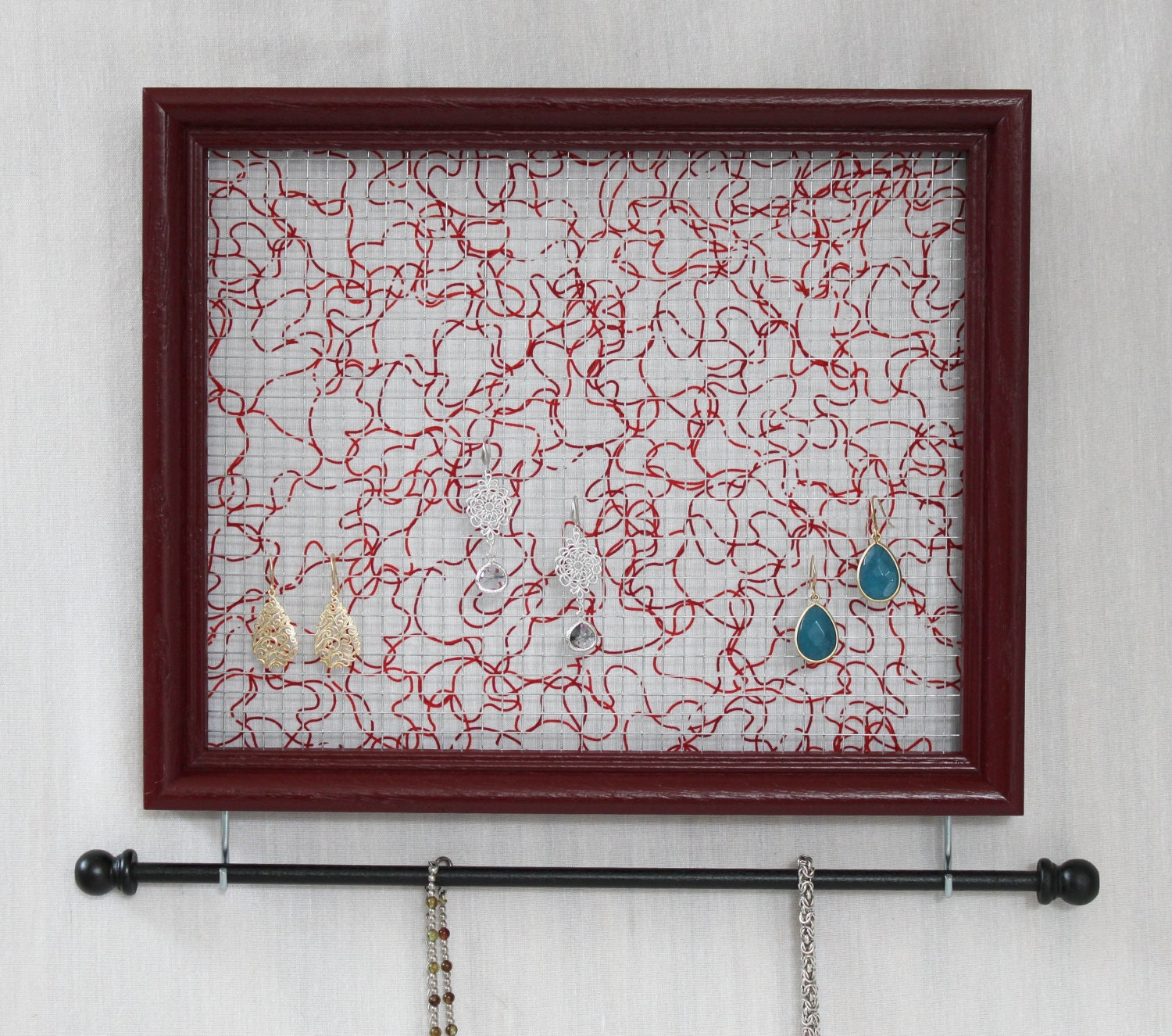 Retro Red Jewelry Organizer