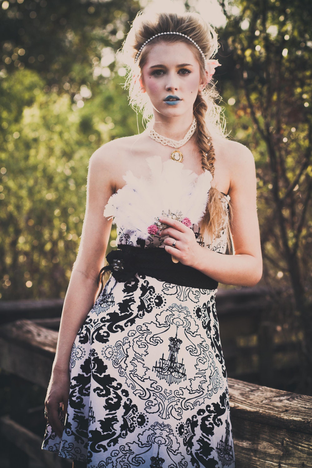 Marie Antoinette Inspired Bridesmaid Dress-Chandelier A-Line Dress