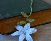 Crochet Lily Flower Bookmark You Choose the Colors MADE TO ORDER