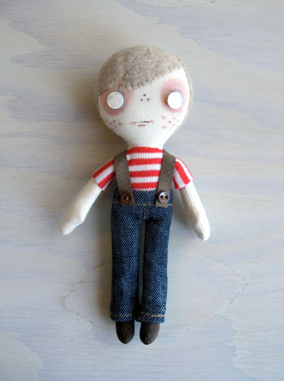 Pocket Dolly - Blonde Boy in Suspenders