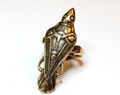 Ancient Odin's Raven Viking Talon Ring in Solid Jewellers Grade Bronze