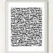 10 French Words to Love - Romantic French Print in Classic Black and White - 8x10 inches