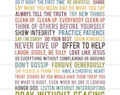 Family Rules - Subway Art - Instant Download