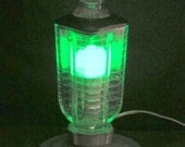 The Lamp with Two Brains - color changing LED party light or one of kind desk lamp