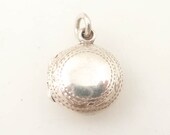 Vintage Sterling Round Locket Charm