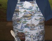 Men's Full Apron - Sailing - BBQ Style Boating Man