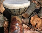 Song of the Heron.  The Mad Farmers Friend.  Handmade Doumbek Drum. SALE