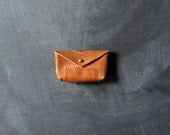 Embroidered Envelope Card Holder.  ooak.