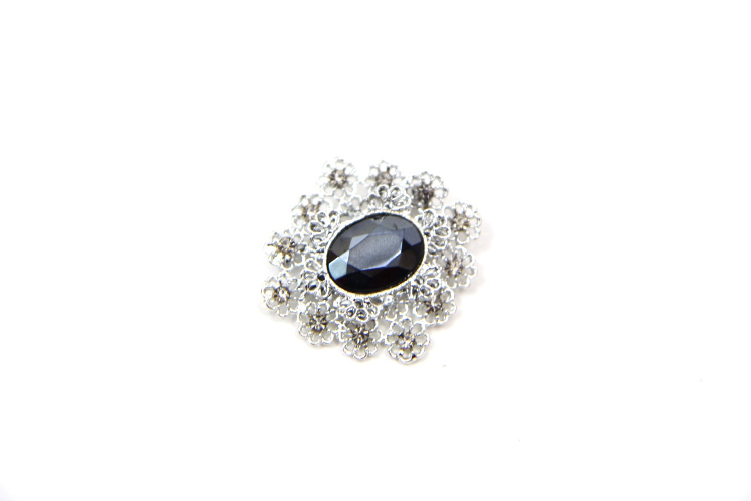 Vintage Hematite Brooch