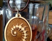 Crop Circle Maple Wood Necklace - Julius Set