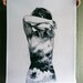 Super Large Print - Storm - 36x48in black and white figurative art poster