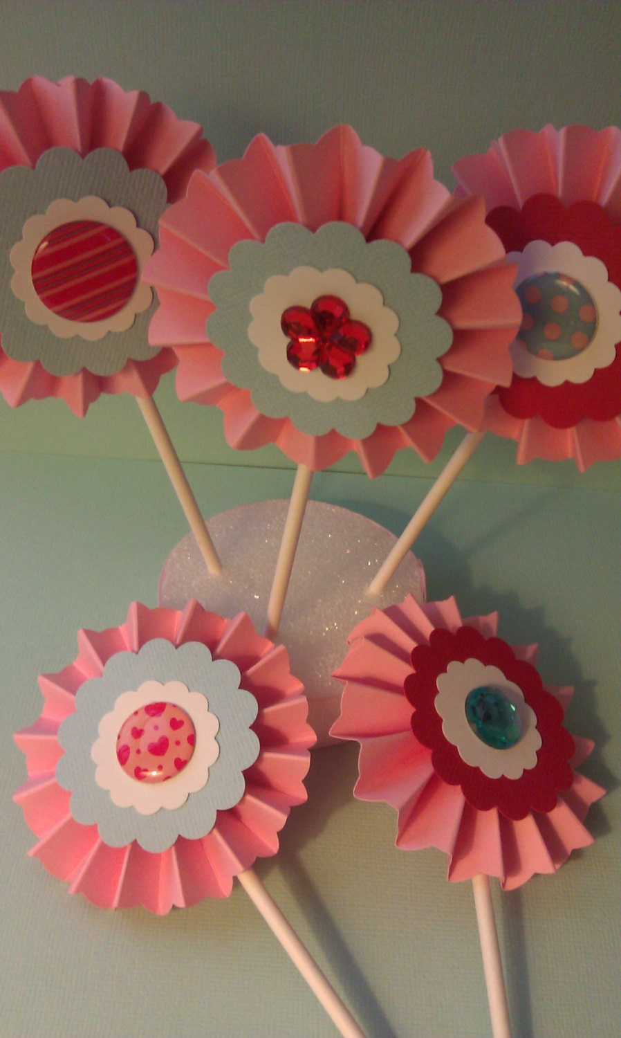 Medallion Cupcake Toppers - 28 Qty - Ready to Ship Il_170x135