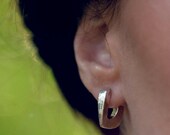 Link Stud Earrings - Sterling Silver