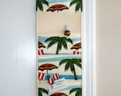 Doorknob and Mail Organizer in a Tropical Design