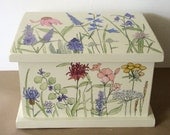 Painted Furniture Nature Boxes Herbs Botanical Garden Flowers Woodland Wildflowers Storage Custom Made