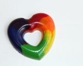 Rainbow Heart - A Rainbow of a Crayon - A Montessori and Waldorf Inspired Color Learning Toy