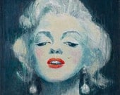 IPALBUS, Marilyn Monroe Portrait, Modern Contemporary, NEW Original Oil Painting