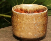 Wood-fired saku cup, Shino Guinomi 4