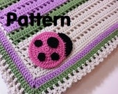PATTERN - Crochet Baby Ladybug Blanket