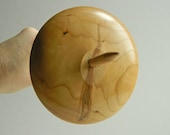 Drop spindle, Cherry wood, Bottom Whorl, Hand turned, Woodturning, woodwork, spinning tool