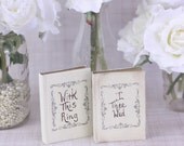 Wedding Vows Books With This Ring I Thee Wed Rustic Chic Country DIY Decor (Item Number 130044)