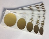 100 GOLD 1 inch round scratch off labels stickers for games and promotions