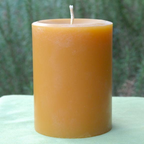 Pure Beeswax Pillar Candle