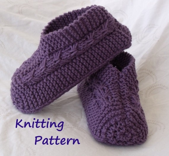 Easy to Knit Bow Slippers Tutorial - Knitting Pattern for Kindle, iPad, Kobo, Nook