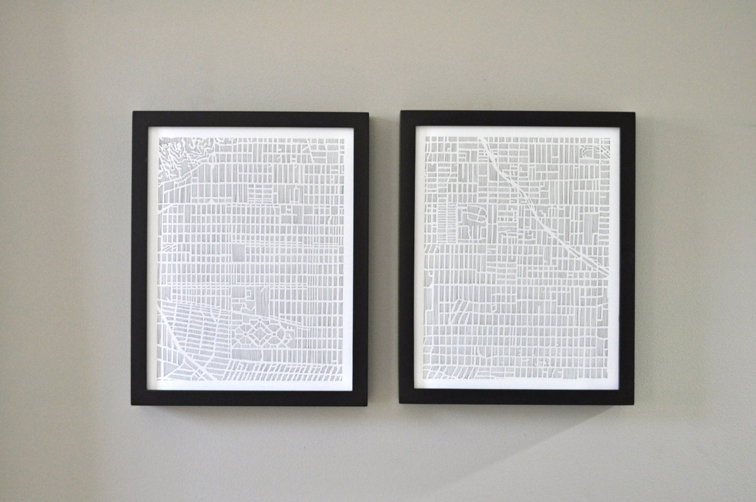 NEW los angeles DIPTYCH PRINT