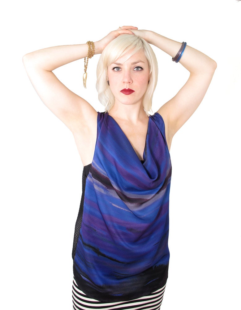 Desk to Dusk - Toxic Cowl Neck Tank