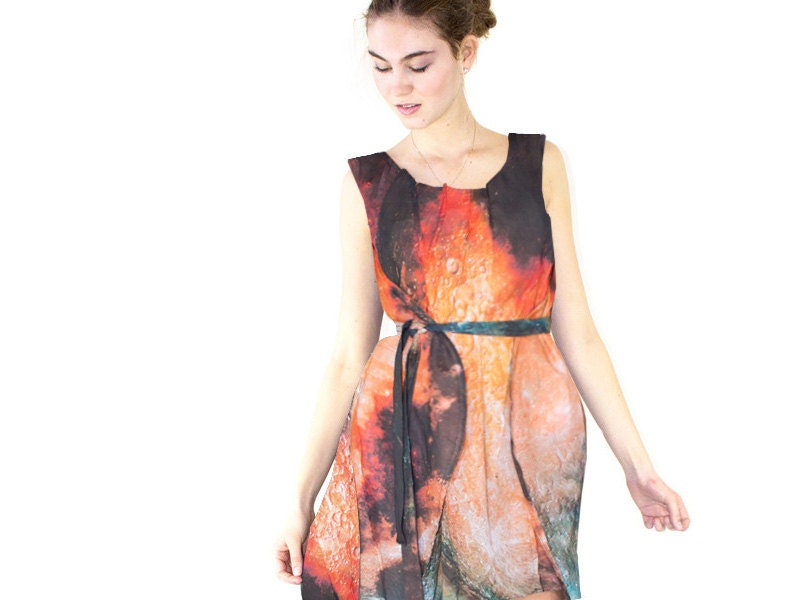 NEW Mars Cotton Voile Spring Galaxy Dress.