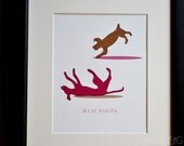 Dancing Dogs Break Dancing Art Print