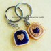 peanut butter and jelly grape heart best friend key chains bff polymer clay
