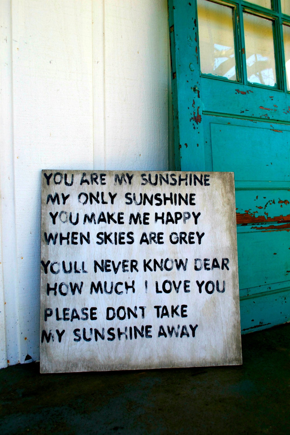 You Are My Sunshine - Sign - Art - Nursery - Kids Room - Cottage - Distressed - Custom - Rustic