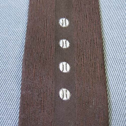 60s Skinny Neck Tie Vintage Baseball Mad Men Brown