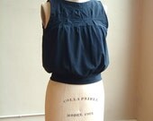 Folded Vest Color Choice, Cotton Jersey, modern chic- made to order