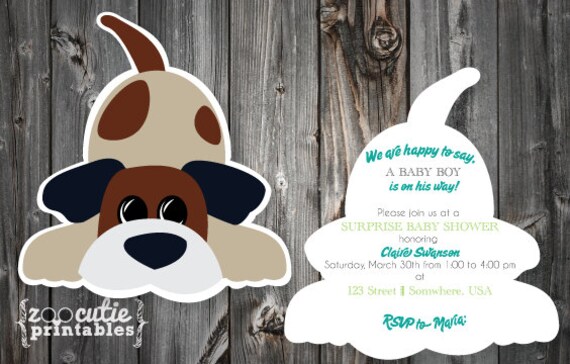 DIY Puppy Invitations Il_570xn