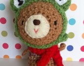 Frog teddy rattle