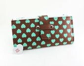 Chocolate n Mint Hearts Galore Lady Wallet - Fat Free and Sugar Free with all the flavor - whodinihandmade Chocolate n Mint Hearts Galore Lady Wallet - Fat Free and Sugar Free with all the flavor - whodinihandmade