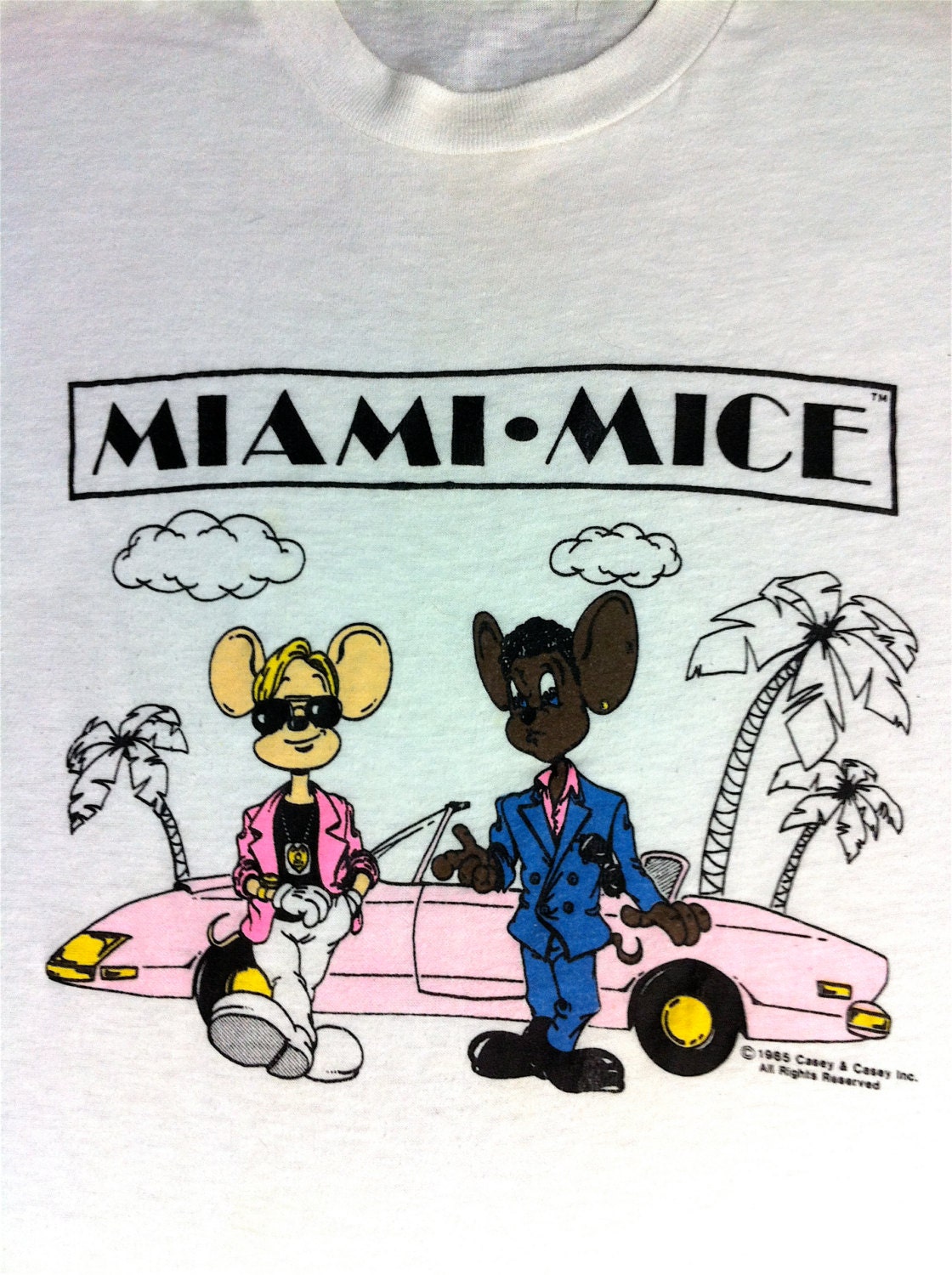 Vintage Miami Vice Miami Mice 80s T Shirt by OhNova on Etsy