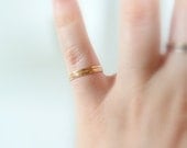 set of 3 thin gold bands - 14k gold filled - modern jewelry - simple ring - set of three - gold stacking rings - gold thread