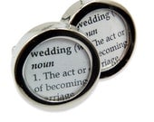 Wedding Cufflinks - Definition of  WEDDING - Cuff links by Gwen DELICIOUS Jewelry Design