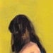 Portrait in Yellow . giclee digital art print of painting