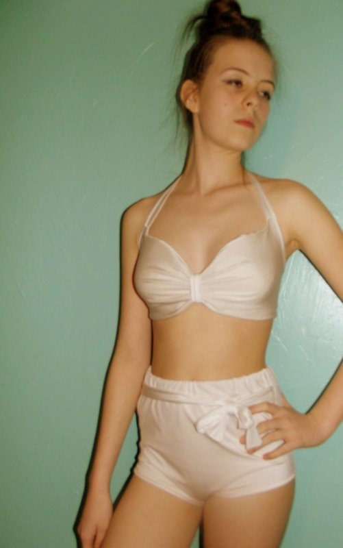 1950s Inspired Bikini High Waist and Halter