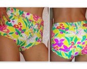 High Waist Floral Bathing Bottoms