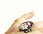 Filigree Captured Babushka Ring